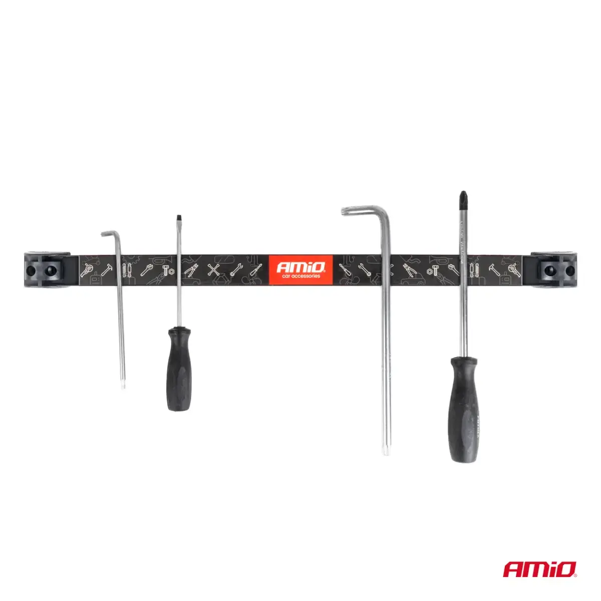 Magnetic Strips Tool Holders Set 1x20cm 1x30,5cm 1x46cm AMIO-04263