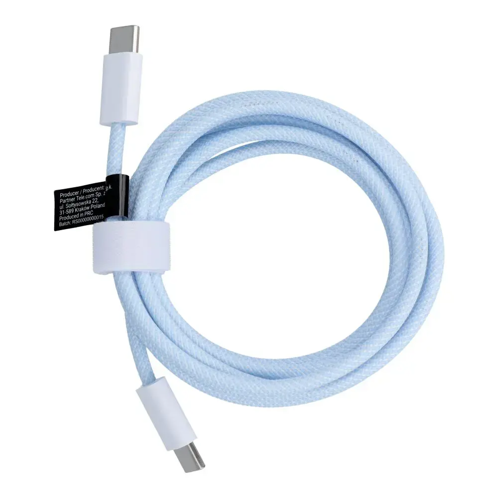 C263 data transfer and charging cable | USB-C to USB-C | PD, QC 3.0 | 60W | 1.5m | blue