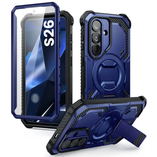 SUPCASE IBLSN Armorbox Mag phone case with MagSafe support for Samsung Galaxy S26 (S942) blue