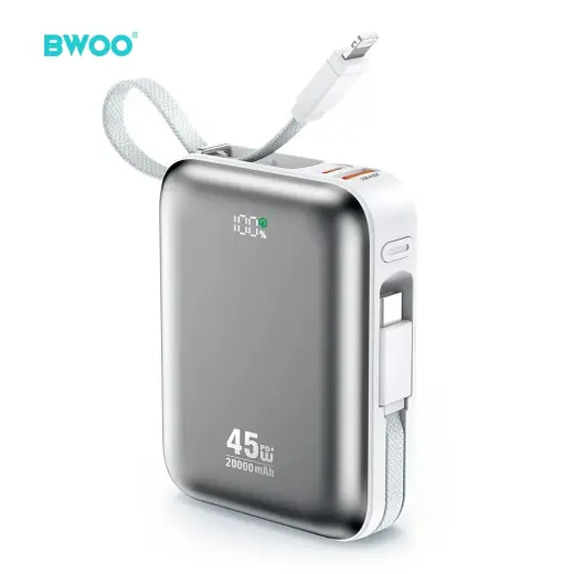 Внешний аккумулятор (powerbank) BWOO P78 | 20 000 мА·ч | 45 Вт | PD | USB-C, Lightning