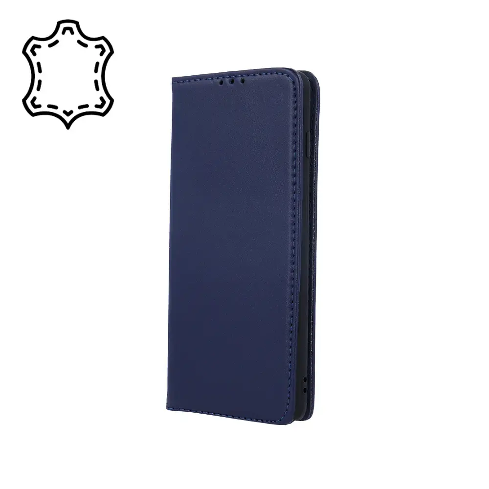 Genuine Leather Smart Pro for iPhone 17 Pro 6,3" navy blue