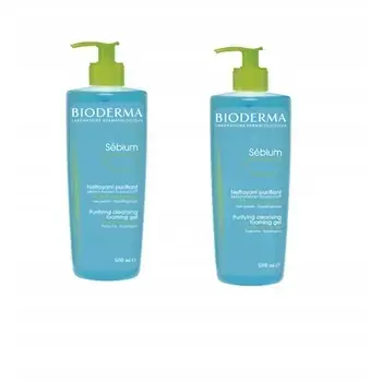 Sébium Gel Moussant Purifying And Foaming Gel Duopack - Cleansing foaming gel for combination to oily skin.