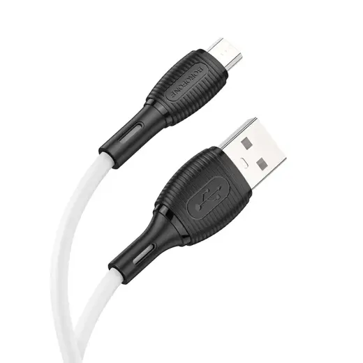 Borofone BX86 Advantage data transfer and charging cable | USB-A to Micro USB | 12W | 1m | white