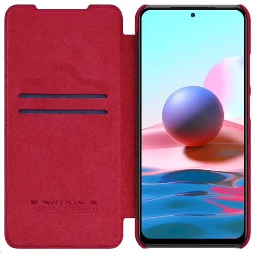 Nillkin Qin Book Case for Xiaomi Redmi Note 10 4G|10s Red