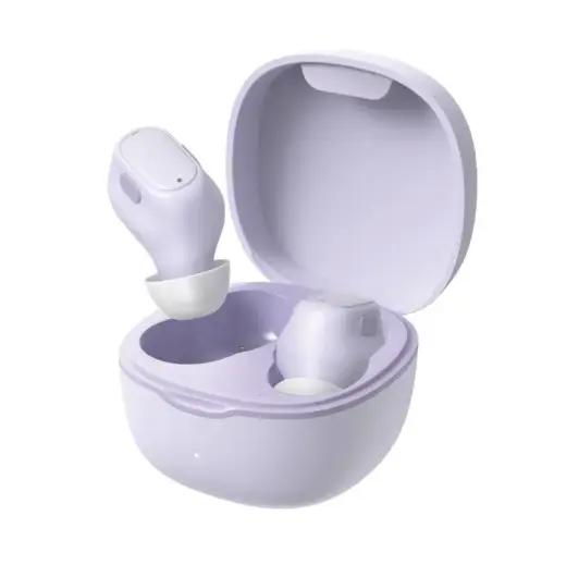 Wireless headphones Baseus Encok W04 TWS, Bluetooth 5.0 (Violet)