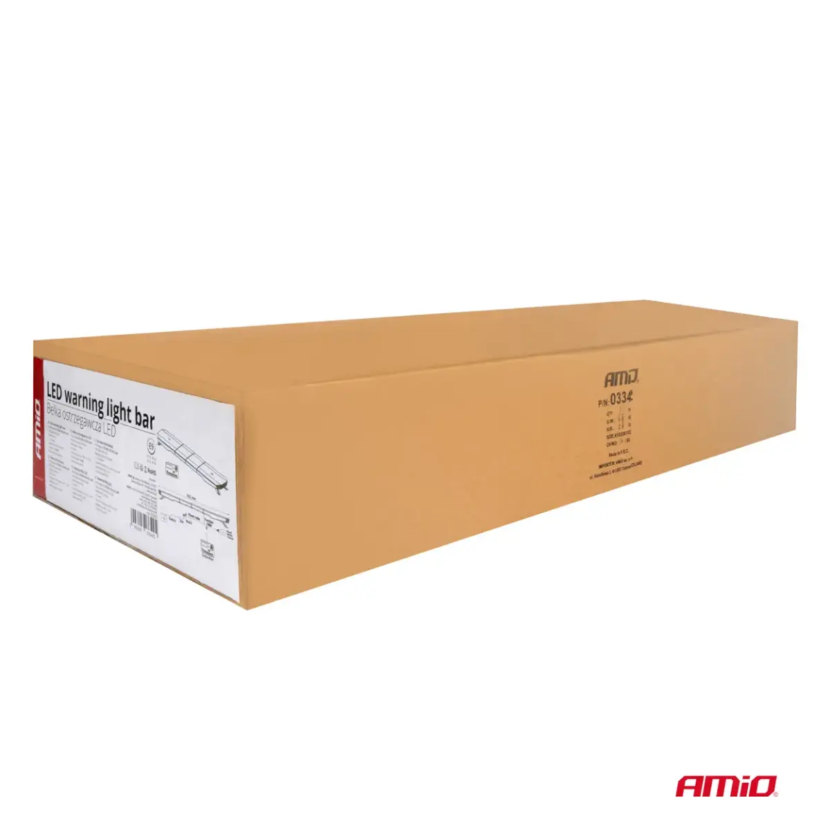 LED warning light bar 132 LED 965mm AMIO-03343