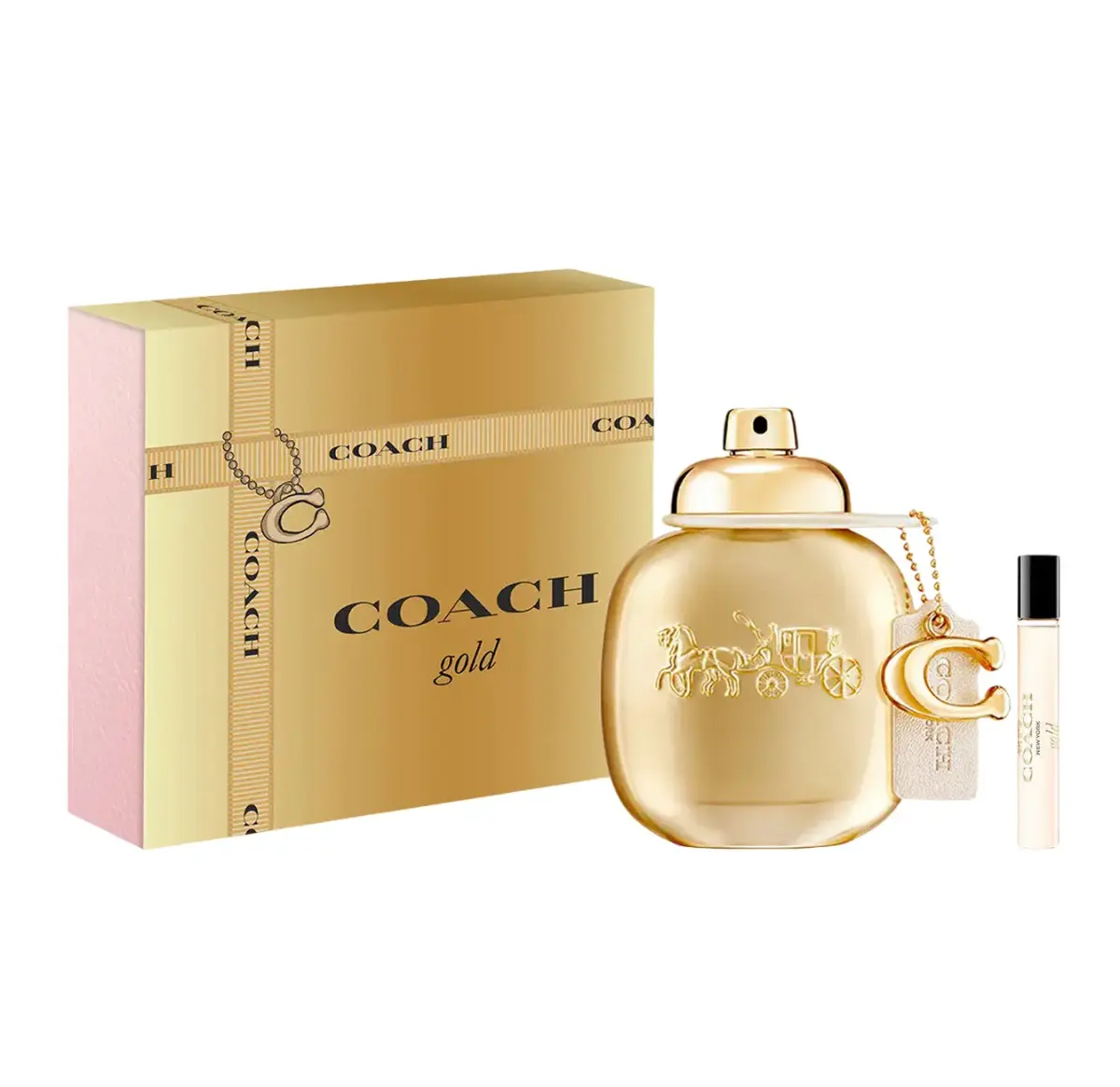 Set Coach: Gold, Eau De Parfum, For Women, 50 ml + Gold, Eau De Parfum, For Women, 7.5 ml