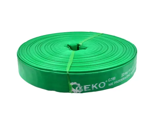 Lõhnatu roheline PVC lamerõhuvoolik 2" x 100 m
