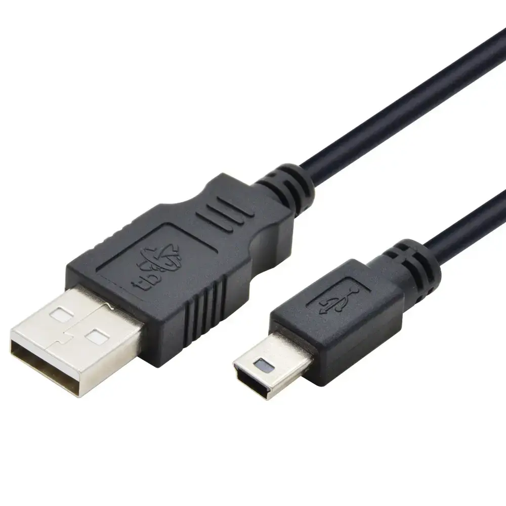 Cable USB - Mini USB 1.8m. black