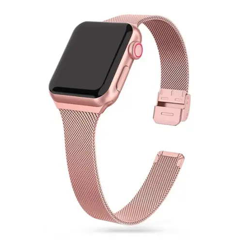 Tech-Protect Thin Milanese Bracelet for Apple Watch 4|5|6|7|8|9|SE (38|40|41 mm) - Pink