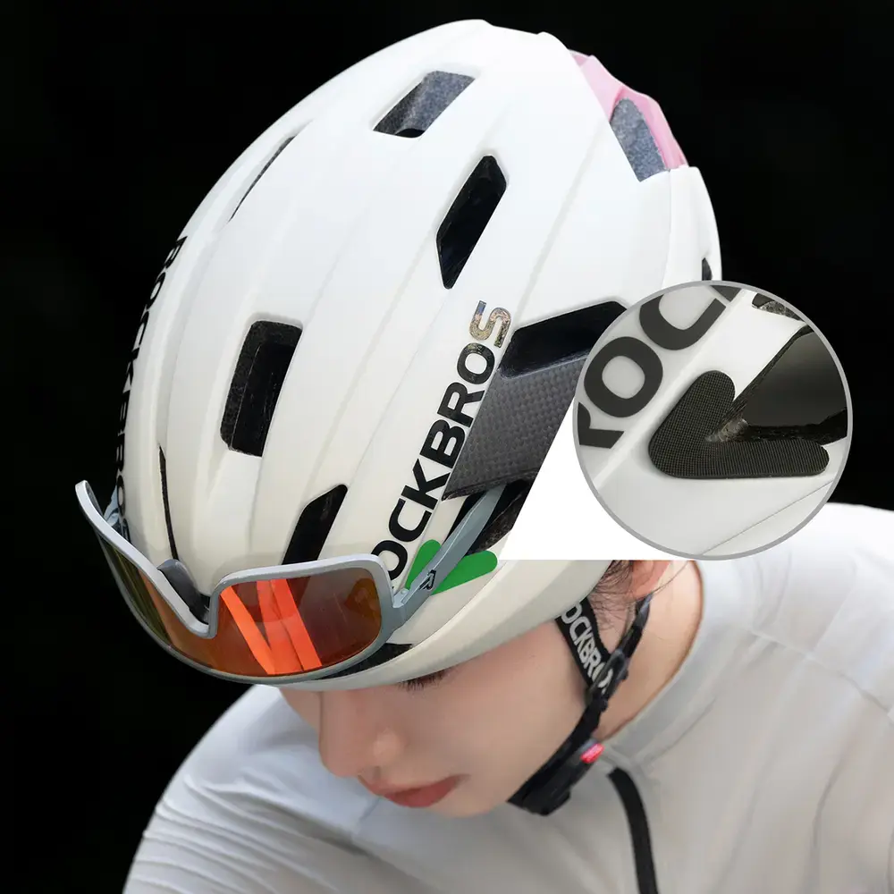 Rockbros LK-15 Carbon Fiber Bike Helmet 58-62cm - Light Gray