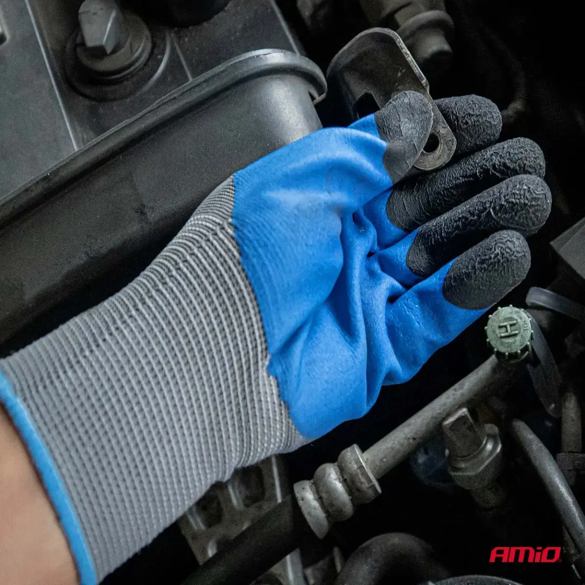PE Latex 3/4 foamsafety gloves 4 pcs Size 11 (2 pairs), 3131X AMIO-04646