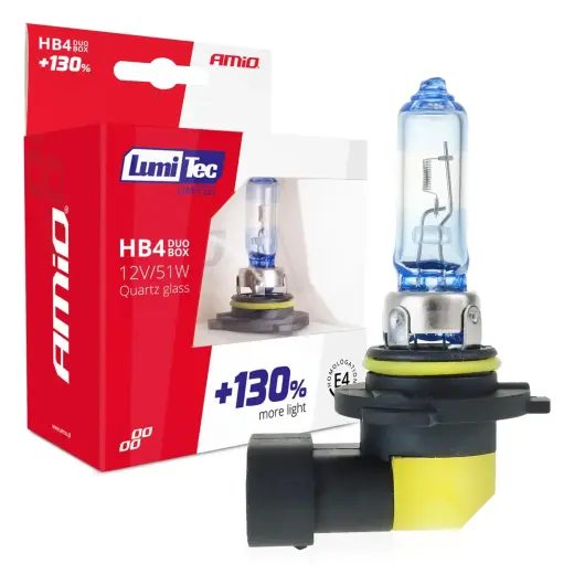 Żarówki halogenowe HB4 12V 51W LumiTec LIMITED +130% DUO
