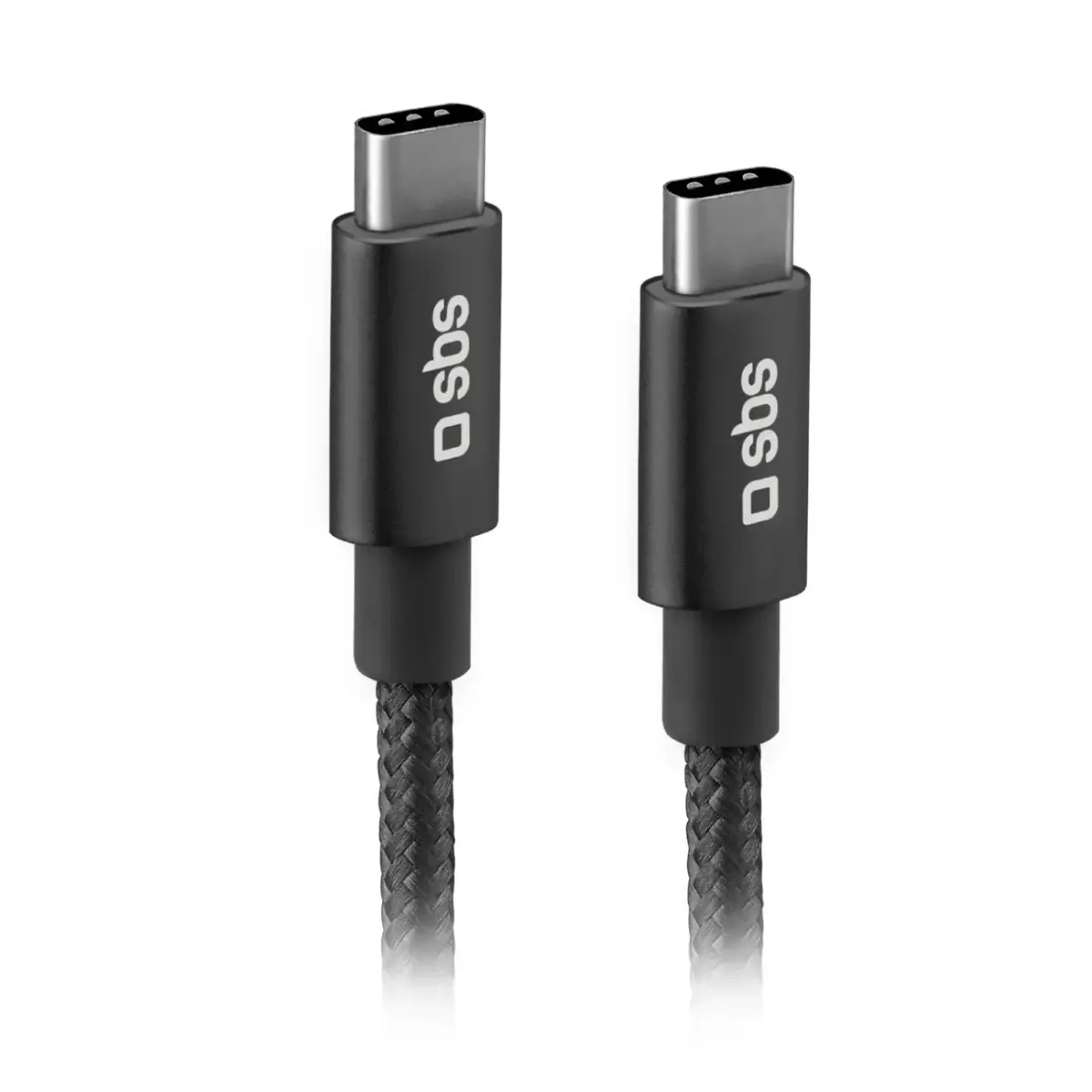 SBS datu pārraides un uzlādes vads | USB-C uz USB-C | 25W | pelēks