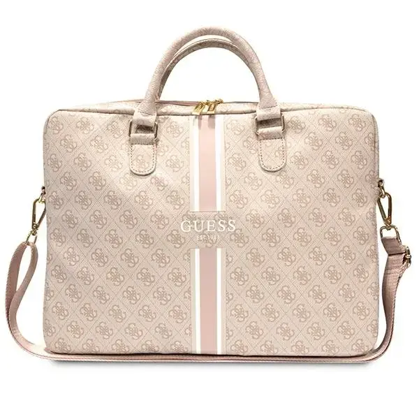 Guess Torba GUCB15P4RPSP 16" różowy| pink 4G Printed Stripes