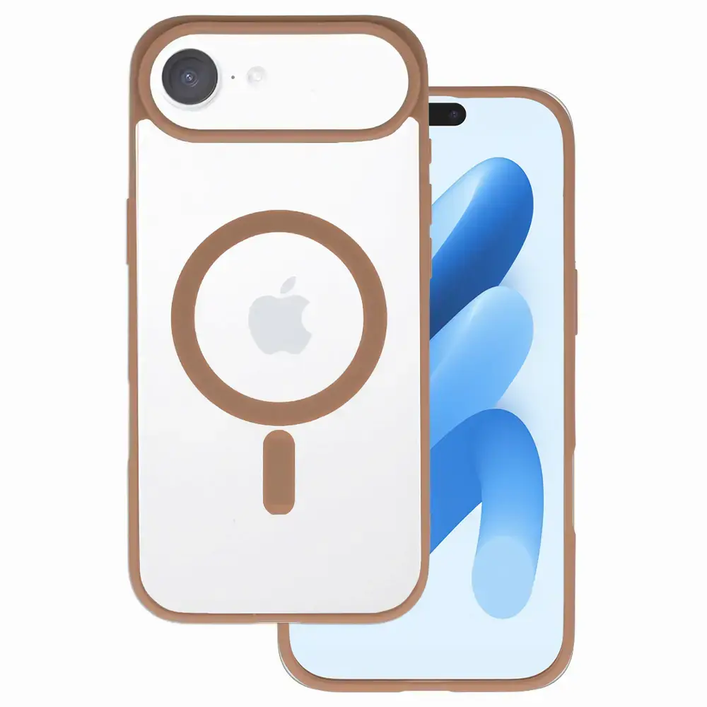 Acrylic Color Magsafe Case for Iphone 17 Air desert titanium