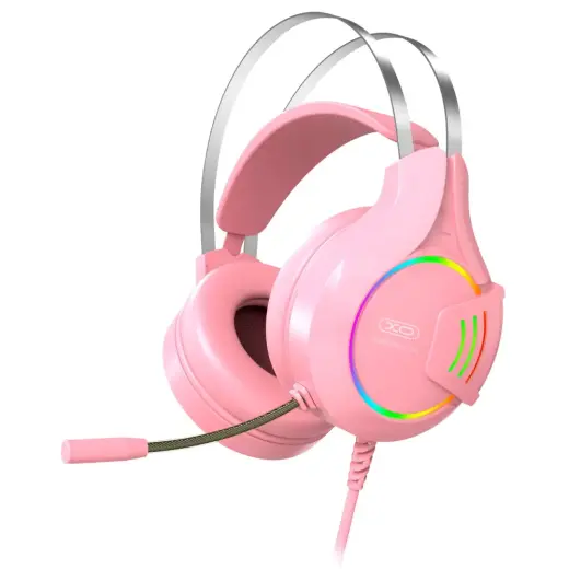 XO wired headphones GE-04 jack 3,5mm pink