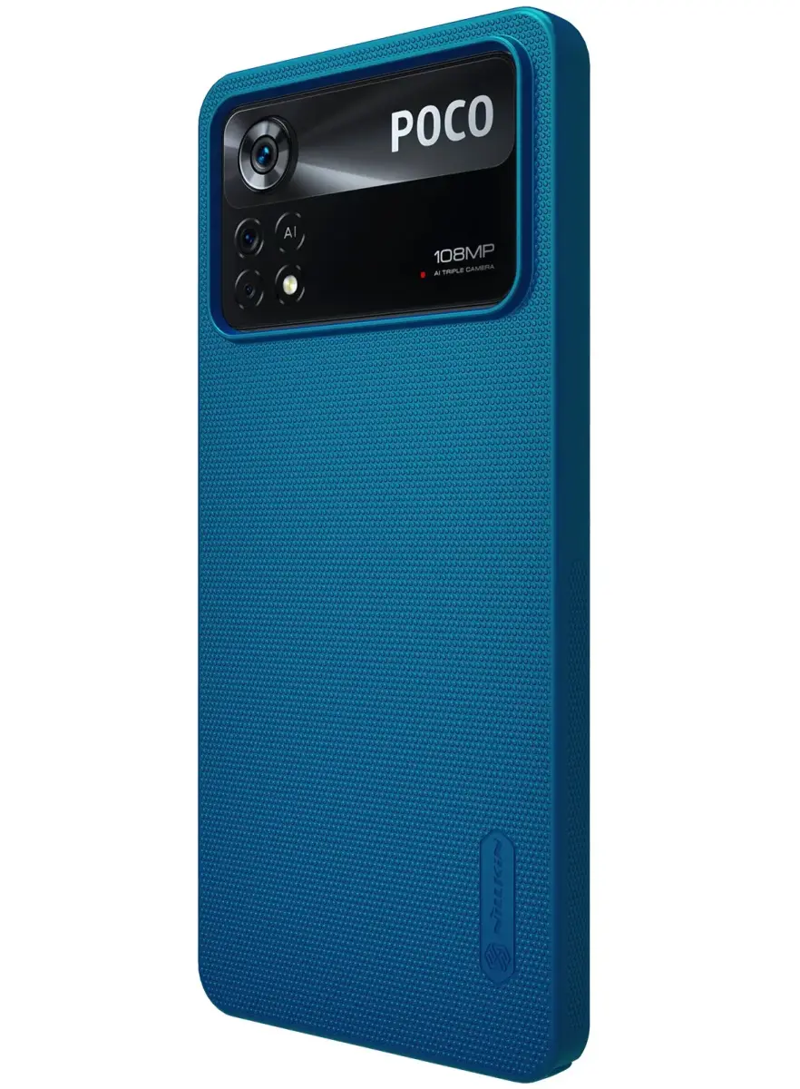 Nillkin Super Frosted Back Cover for Poco X4 Pro 5G Peacock Blue