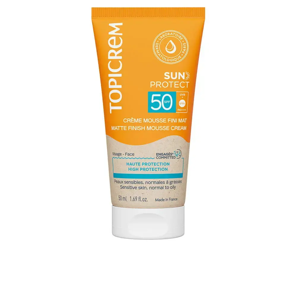Topicrem, Sun Protect, Hydrating & Protecting, Before Sun Exposure, Mousse, For Face & Body, SPF 50, 50 ml