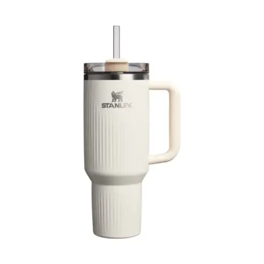 Termokruus kõrrega The Quencher H2.0 Fluted Tumbler 1.18L läikiva kreemika värviga