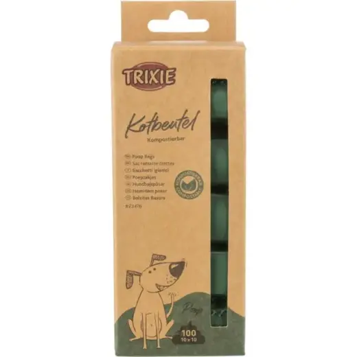 Bags - Trixie Dog Pick Up bag dispenser, M, 10 rolls of 10 bags