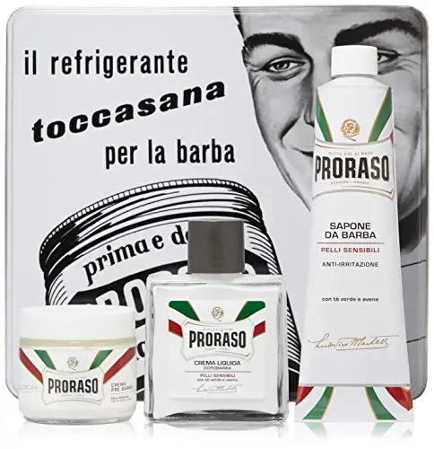 Proraso Vintage Toccasana Mens Shaving Set in Metal Box