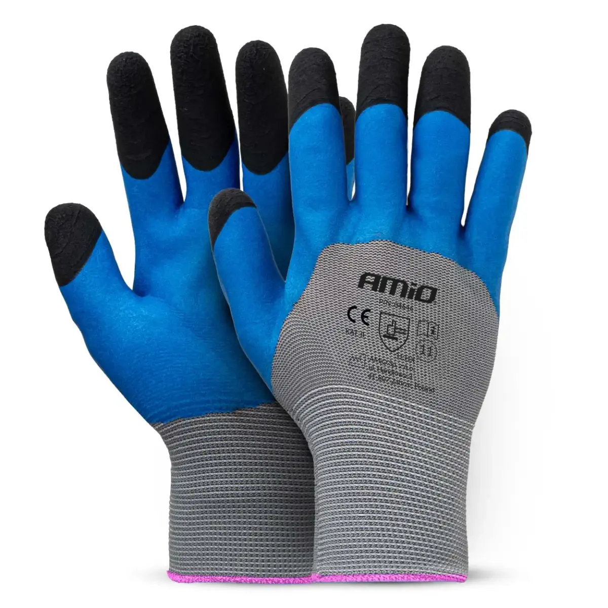 PE Latex 3/4 foamsafety gloves 4 pcs Size 11 (2 pairs), 3131X AMIO-04646