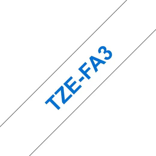 Brother Colour ribbon TZE-FA3 / TZEFA3 Blue, white