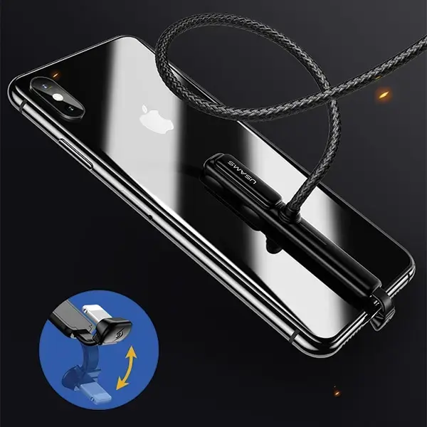 USAMS U9 SJ278 data transfer and charging cable | USB-A to Lightning | 10W | 1.5m | black
