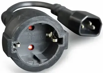 Kabelis-Pāreja Gembird Power adapter kab C14 input and Schuko output