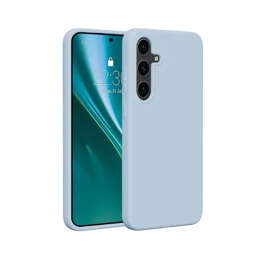Etteri Silicone phone case for Samsung Galaxy S25 light blue
