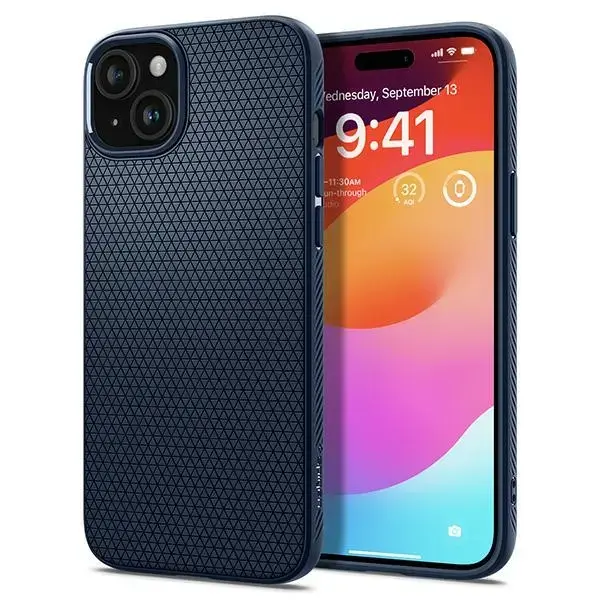 Spigen Liquid Air iPhone 15 6.1" granatowy|navy blue ACS06791