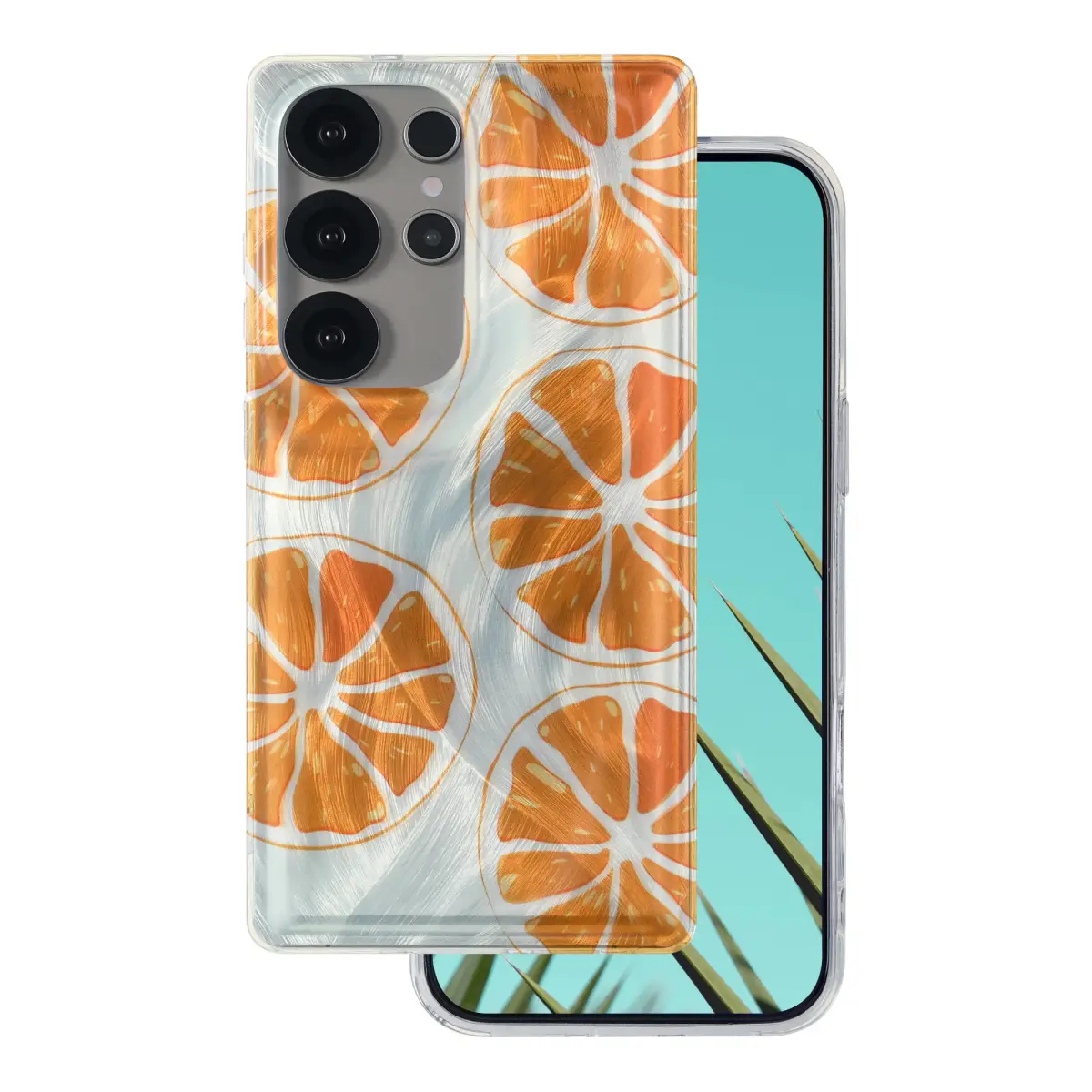 Ultra Trendy Summer maciņš telefonam Samsung Galaxy S24 (S921) | S25 (S931) oranžs