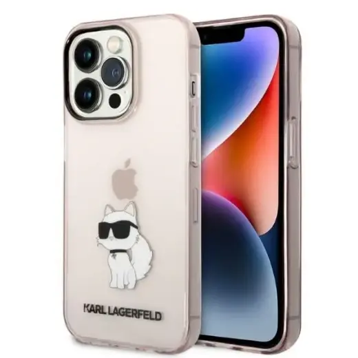 Karl Lagerfeld KLHCP14LHNCHTCP iPhone 14 Pro 6,1" różowy|pink hardcase Ikonik Choupette