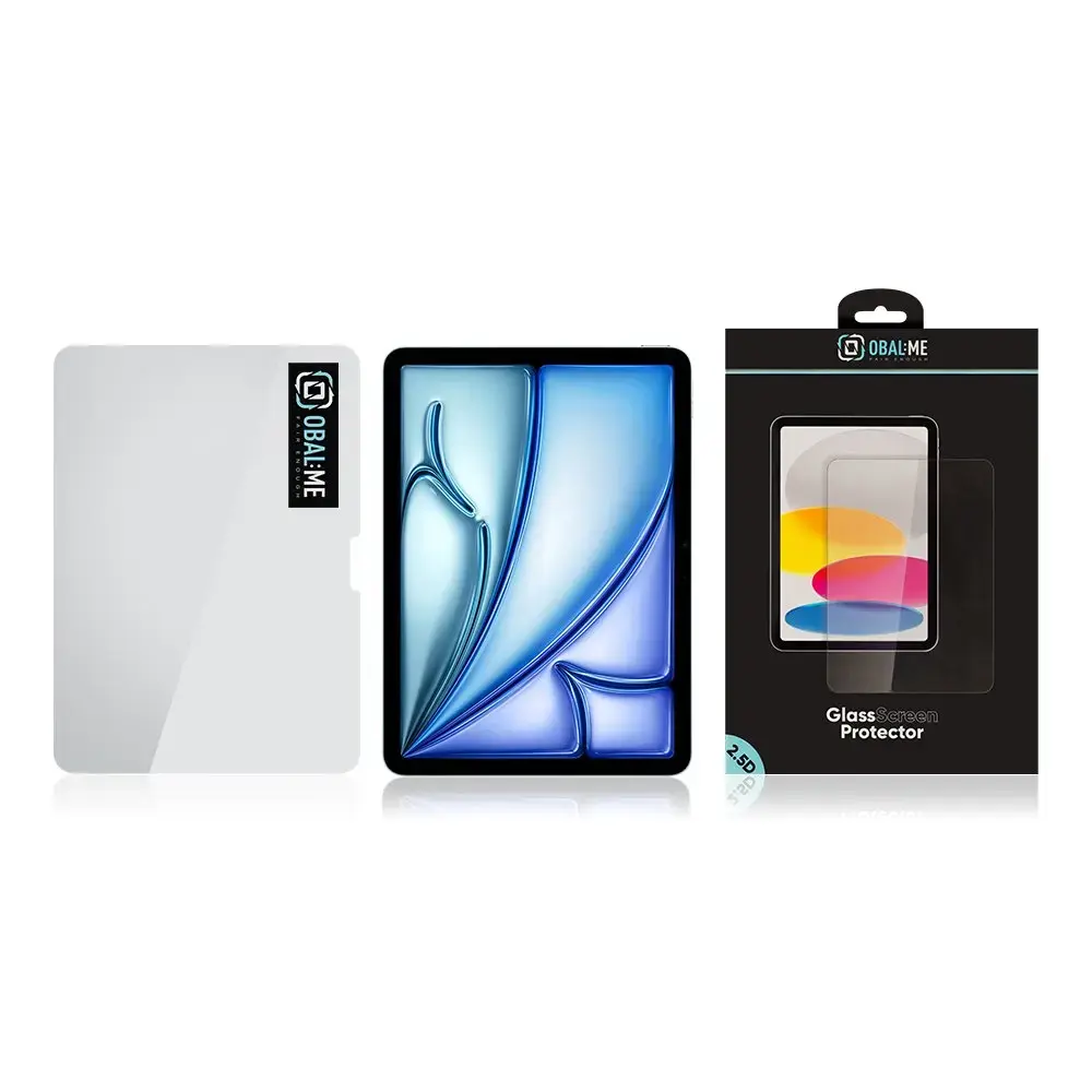 OBAL:ME 2.5D Glass Screen Protector for Apple iPad Air 2024/2025 Clear