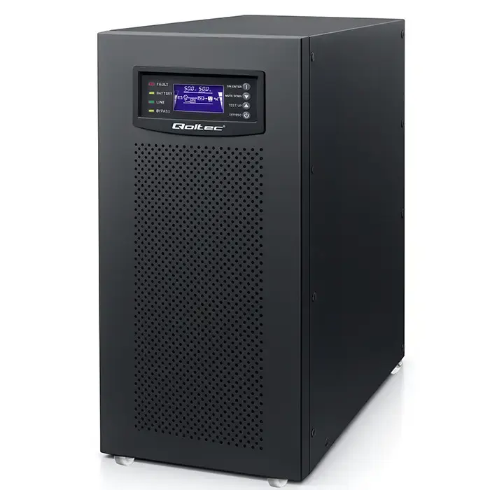 Qoltec 3-phase UPS | 10kVA | 8kW | LCD | EPO | USB | On-line | High frequency 