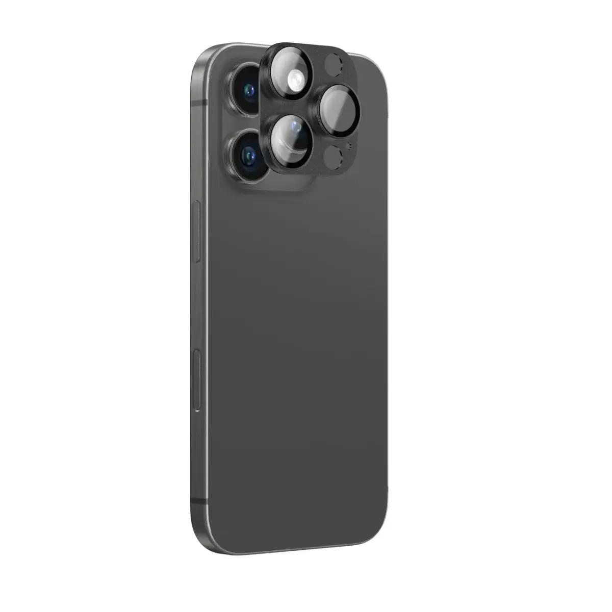 AmazingThing Aviation-Grade Alloy Tempered Glass Lens for iPhone 16 Pro | 16 Pro Max Camera Lens - Black