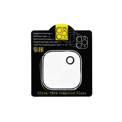 5D Full Glue Camera Tempered Glass - for Samsung Galaxy S25 Edge Black