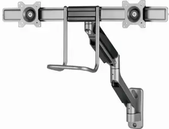 Monitora stiprinājums Gembird Desk Mounted Adjustable Wall 2-display Mounting Arm