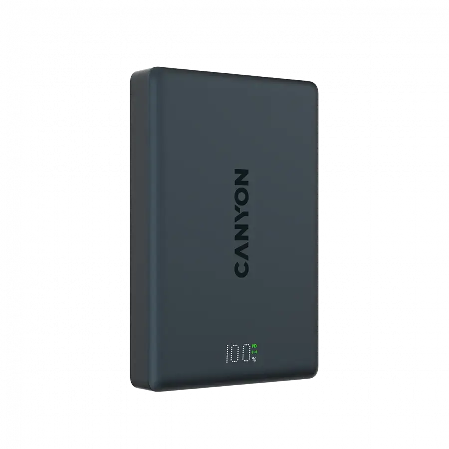 CANYON magnetic power bank OnPower 511 PD20W 10000mAh Aluminium Interstellar Black