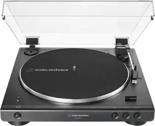 Plašu atskaņotājs Audio Technica LP60XUS Black