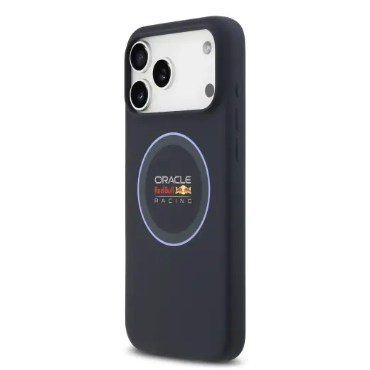 Red Bull Silicone Blue Ring MagSafe Case for iPhone 17 Pro Max Navy