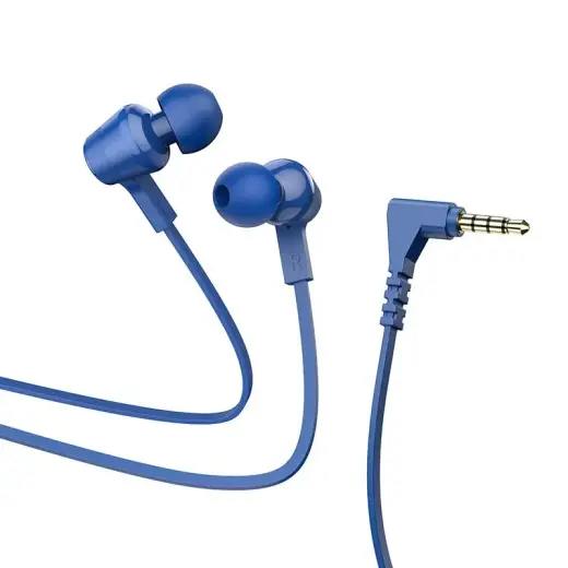 Wire earphones Jack 3,5 mm Hoco M86 blue