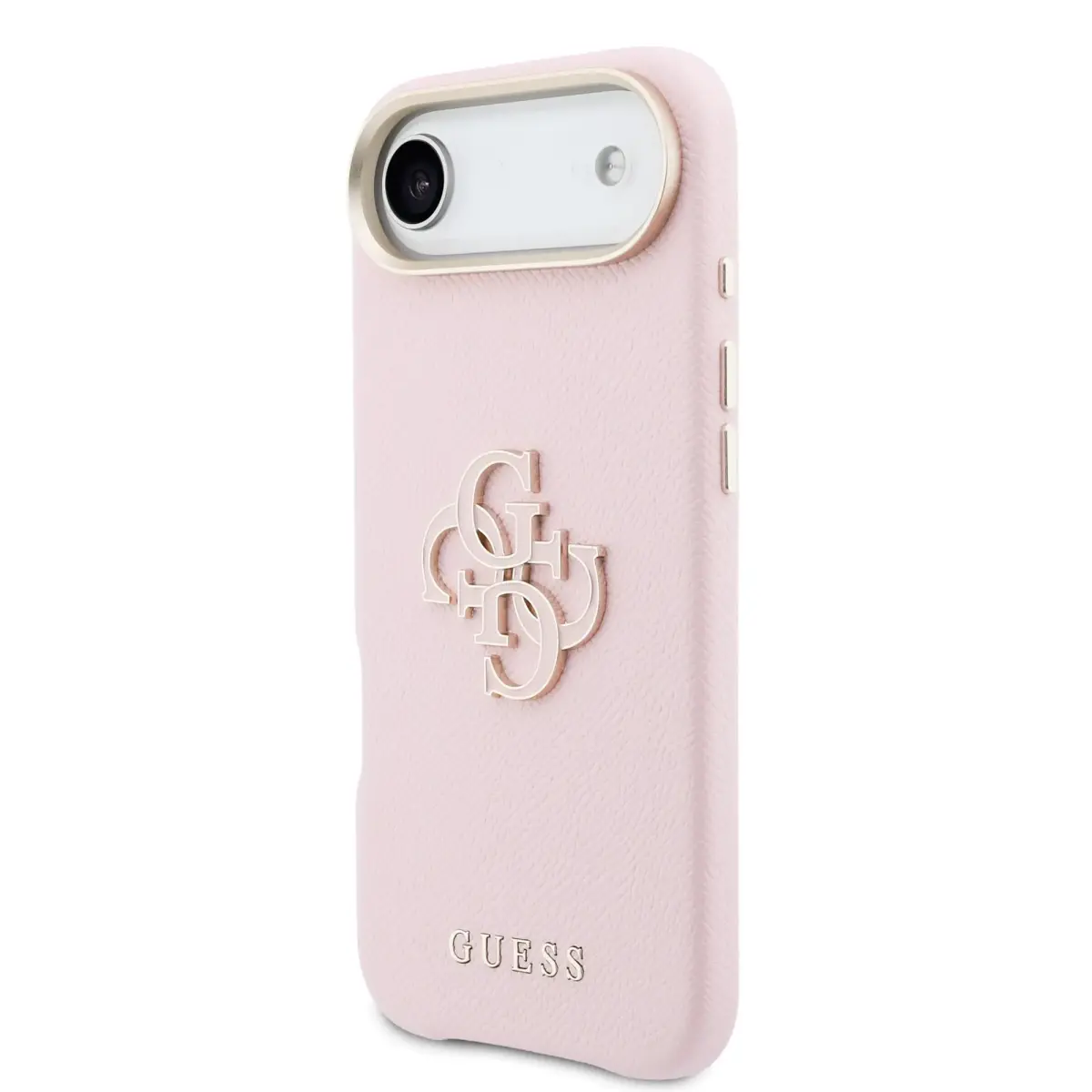 Guess PU Resin Logo maciņš telefonam iPhone 17 Air rozā