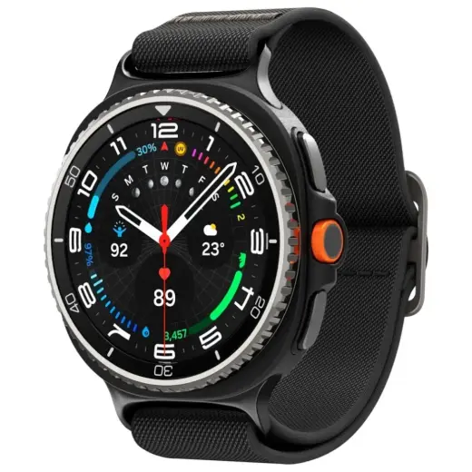 Spigen Lite Fit smartwatch strap for Samsung Galaxy Watch 8 / Classic (40/44/46 mm) | Nylon | black