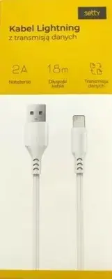 USB - Apple Lightning Setty kabelis 1,8 m