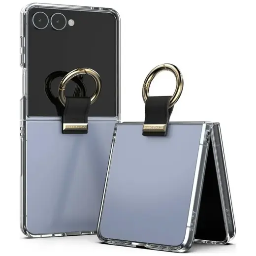 Case Mercury Golden Bell Clear Case for   Samsung Galaxy Z Flip8 black