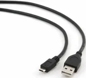 Gembird duomenų perdavimo ir įkrovimo laidas | USB-A į Micro USB | 0.3m | juodas