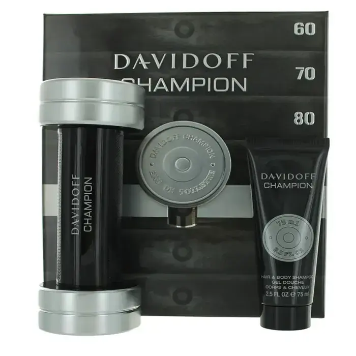 Davidoff Champion Eau De Toilette Spray 90ml 2-Piece Set
