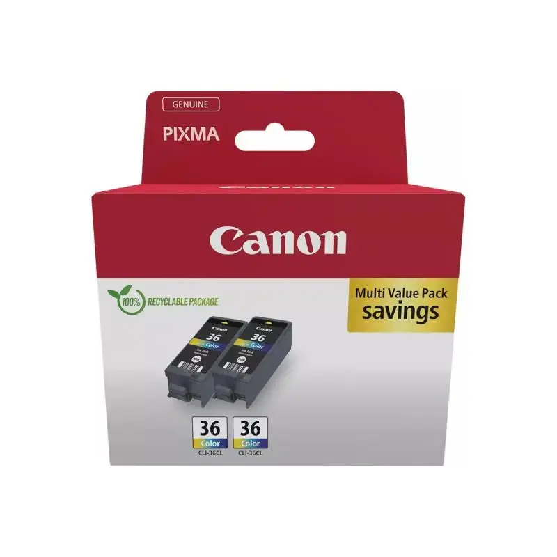 Canon CLI-36 CLI36 Color Twin Pack 2er-Pack 2erPack 12 ml ( (1511B025) )